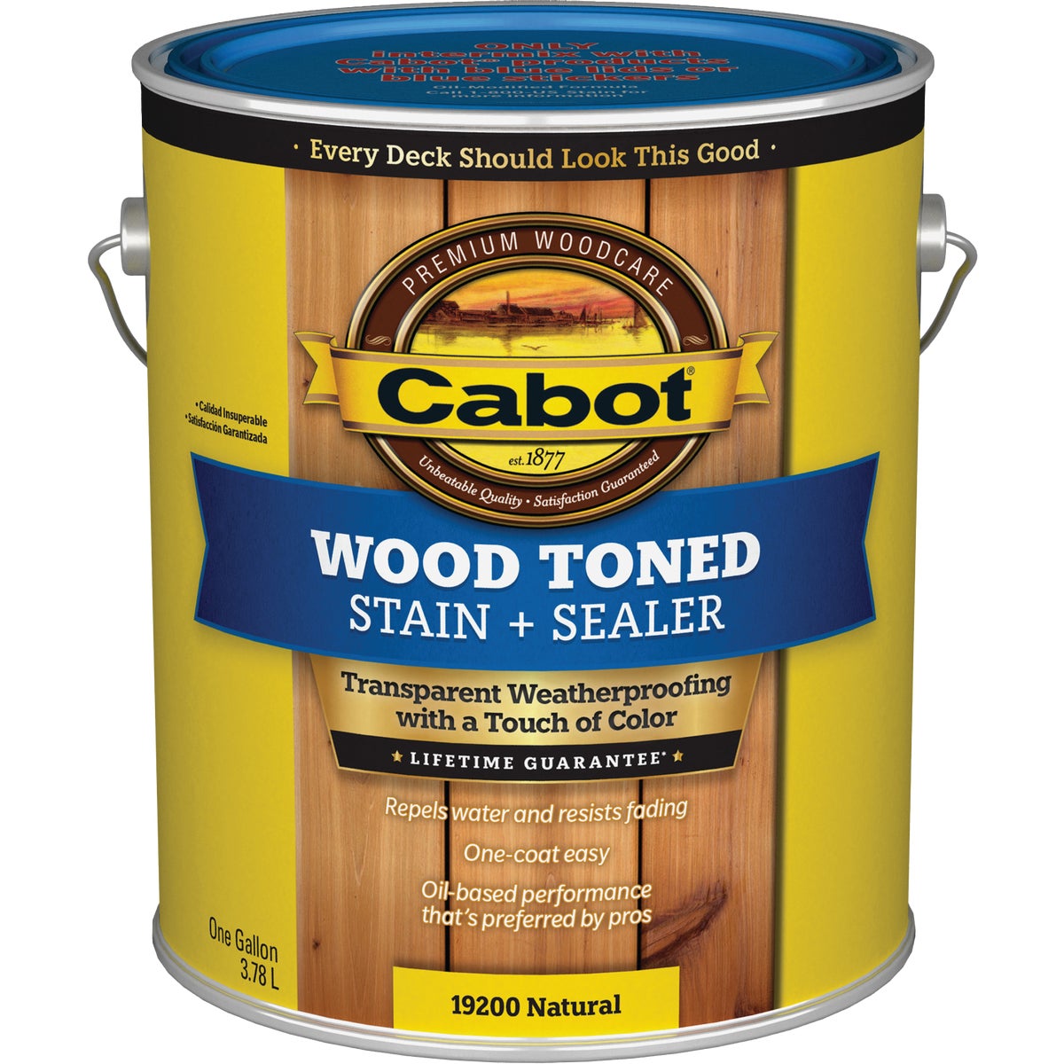 Cabot VOC Wood Toned Deck & Siding Exterior Stain & Sealer, 19200 Natural, 1 Gal. Image 7