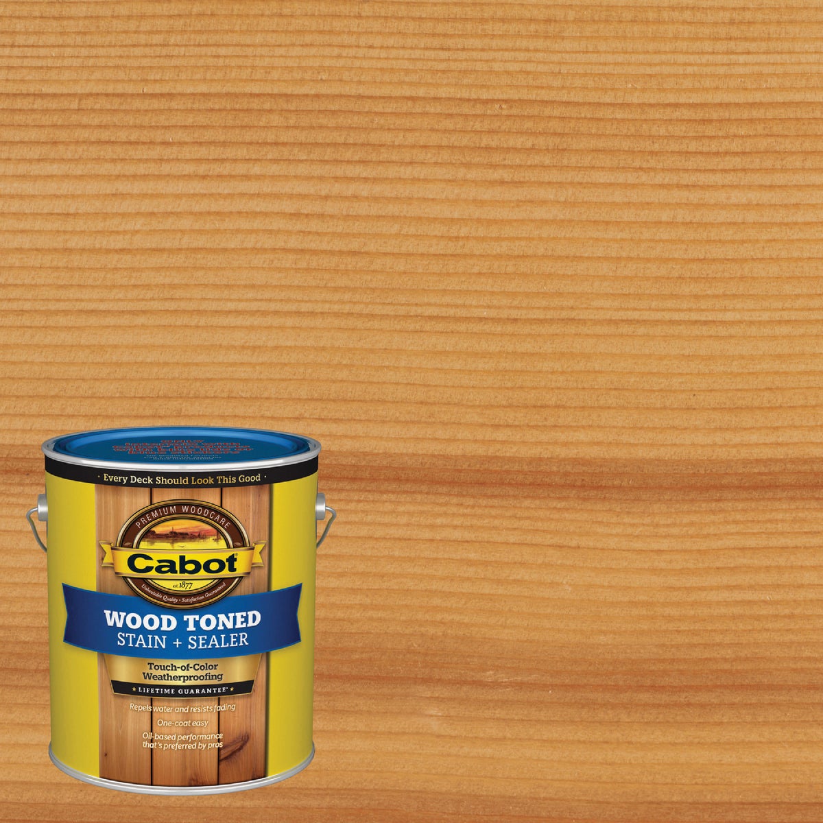 Cabot VOC Wood Toned Deck & Siding Exterior Stain & Sealer, 19200 Natural, 1 Gal.