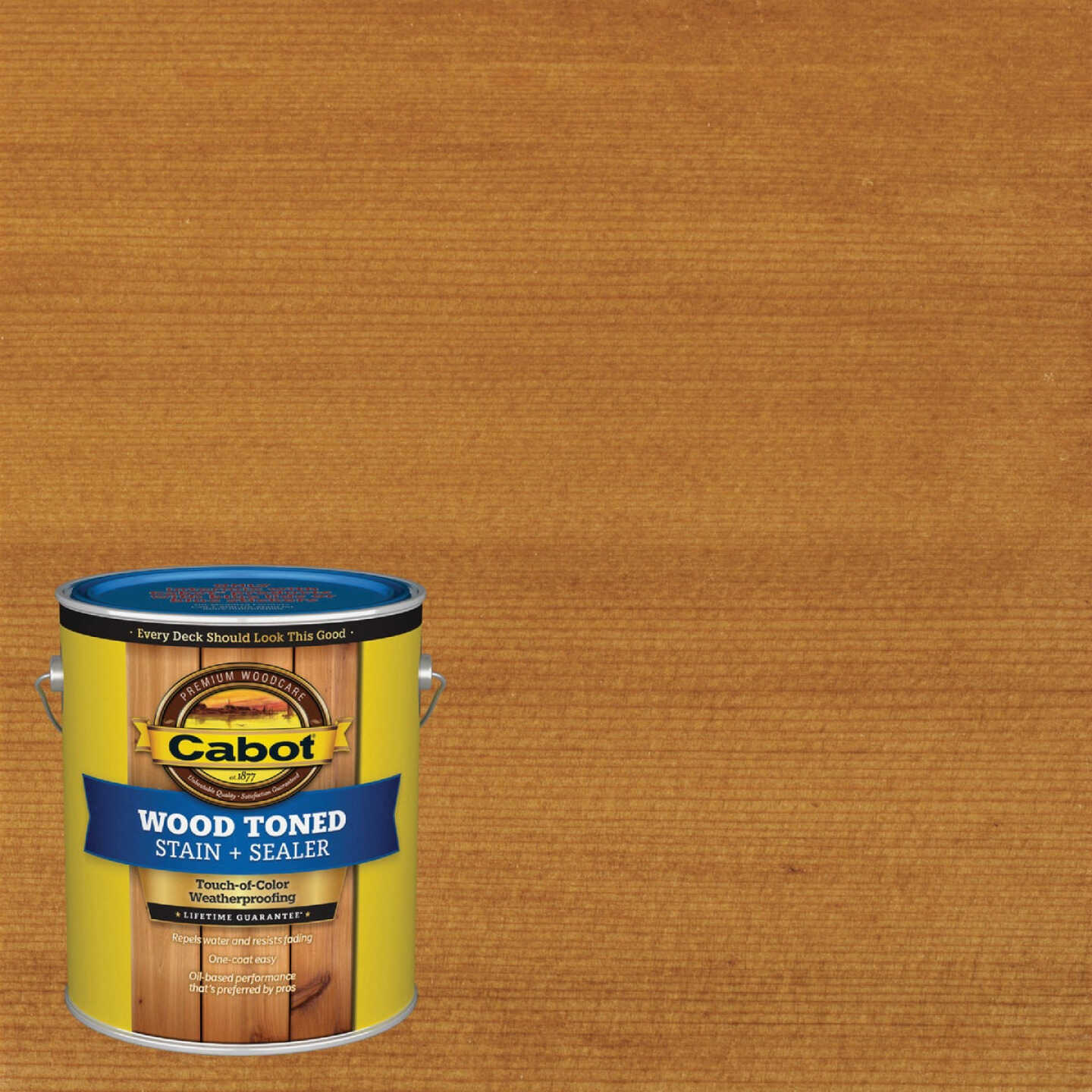 Cabot VOC Wood Toned Deck & Siding Exterior Stain & Sealer, 19204 Heartwood, 1 Gal. Image 1
