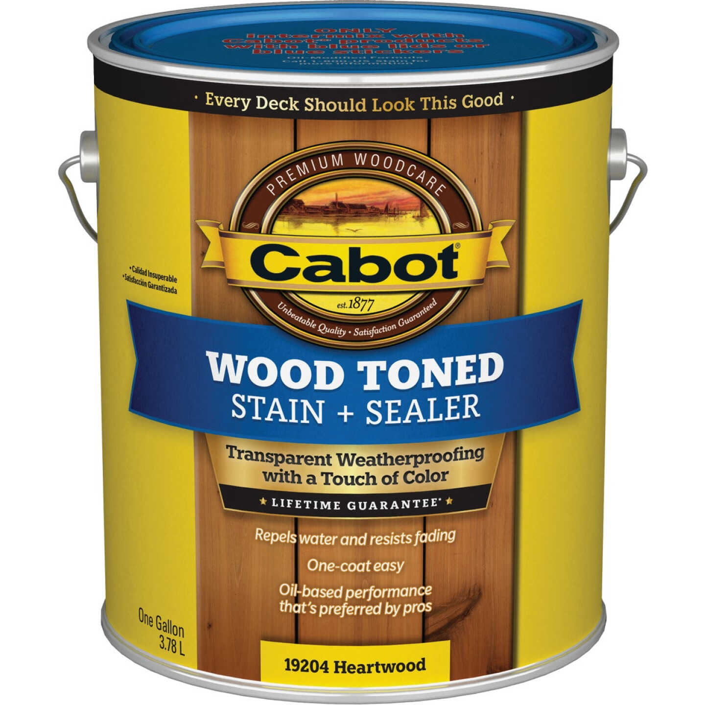 Cabot VOC Wood Toned Deck & Siding Exterior Stain & Sealer, 19204 Heartwood, 1 Gal. Image 7