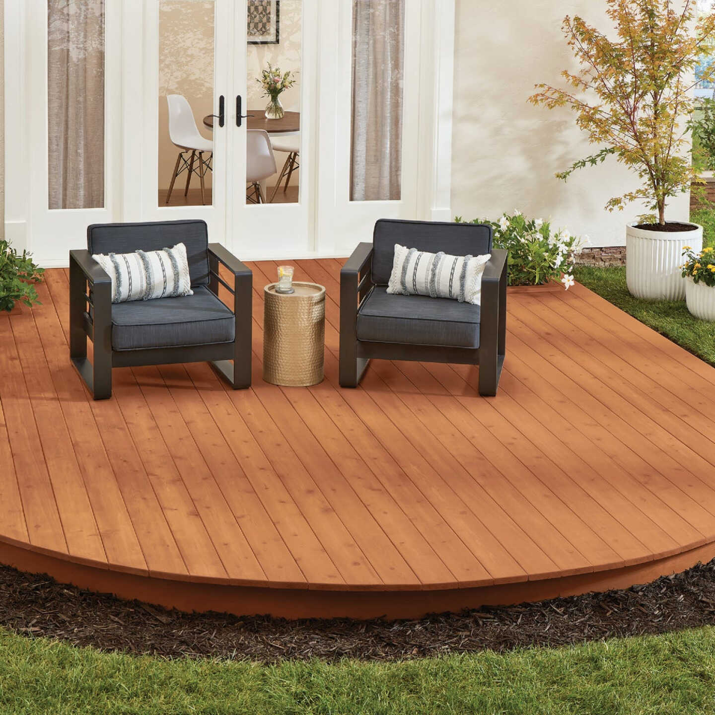 Cabot Semi-Transparent Deck & Siding Exterior Stain & Sealer, 0380 Redwood, 1 Gal. Image 9