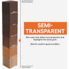 Cabot Semi-Transparent Deck & Siding Exterior Stain & Sealer, 0380 Redwood, 1 Gal. Image 2