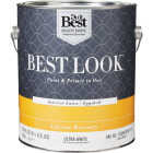 Best Look Latex Premium Paint & Primer In One Eggshell Interior Wall Paint, Ultra White, 1 Gal. Image 1