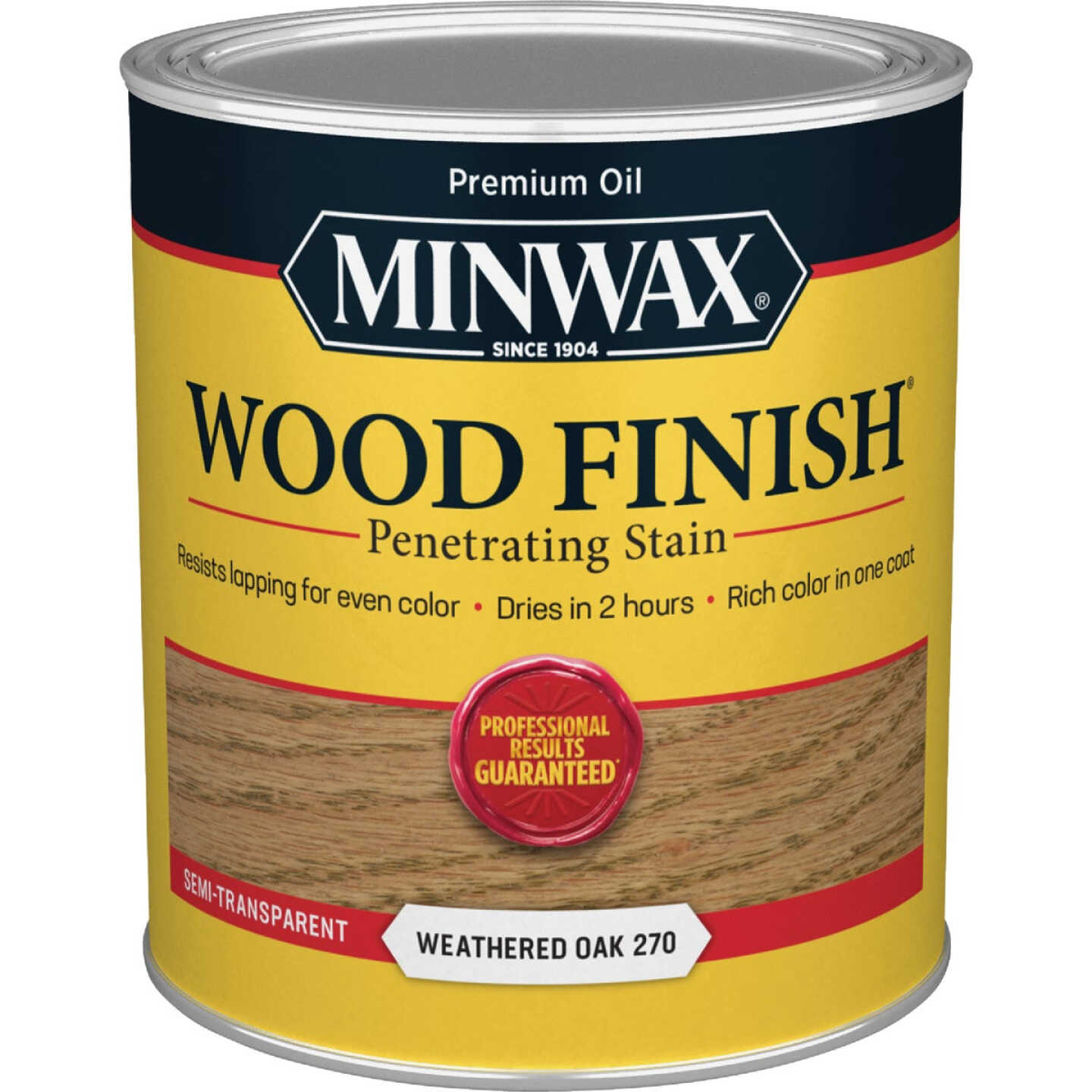 Minwax Wood Finish Penetrating Stain, Weathered Oak, 1 Qt. Image 7