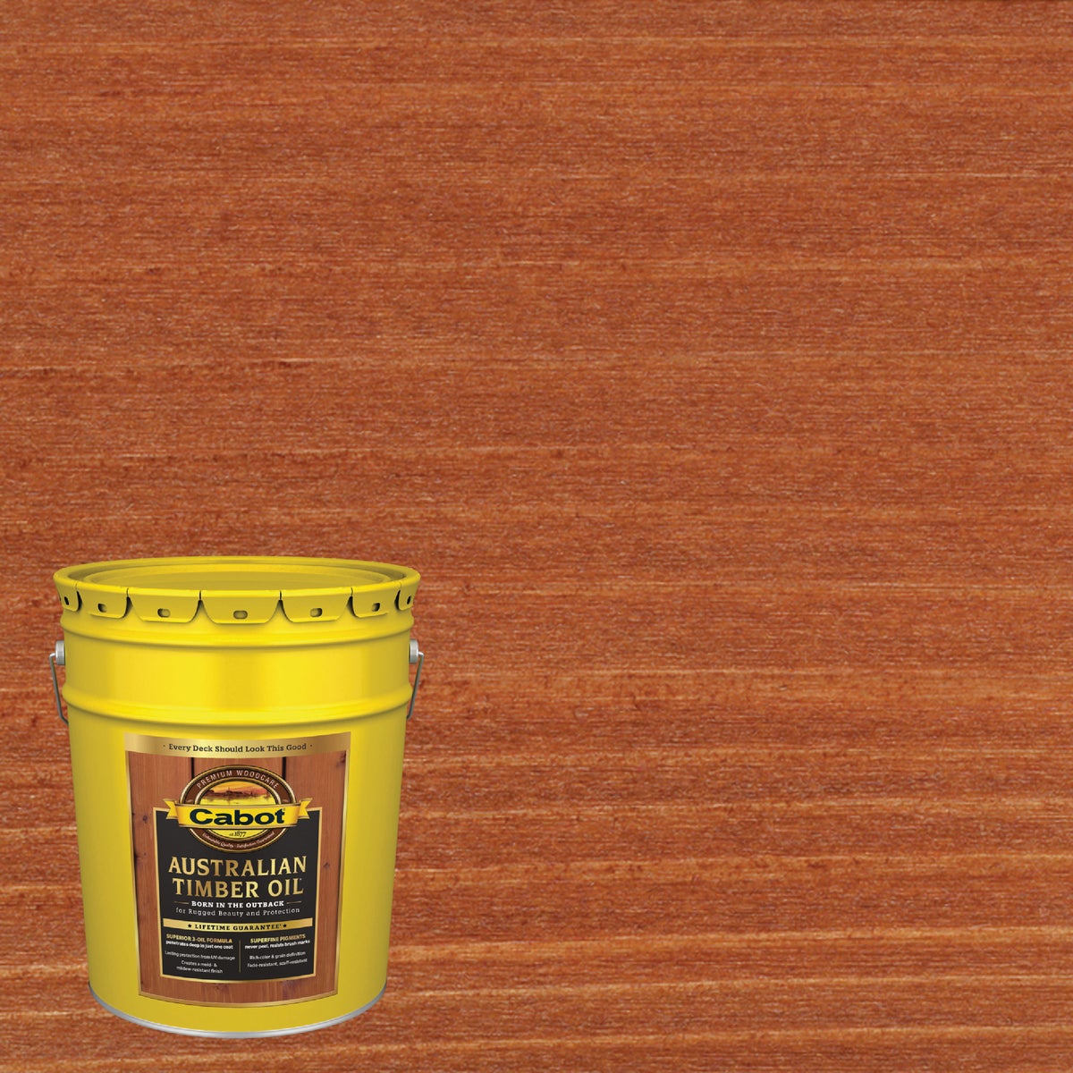 Cabot Australian Timber Oil, Mahogany Flame, 5 Gal. Image 1