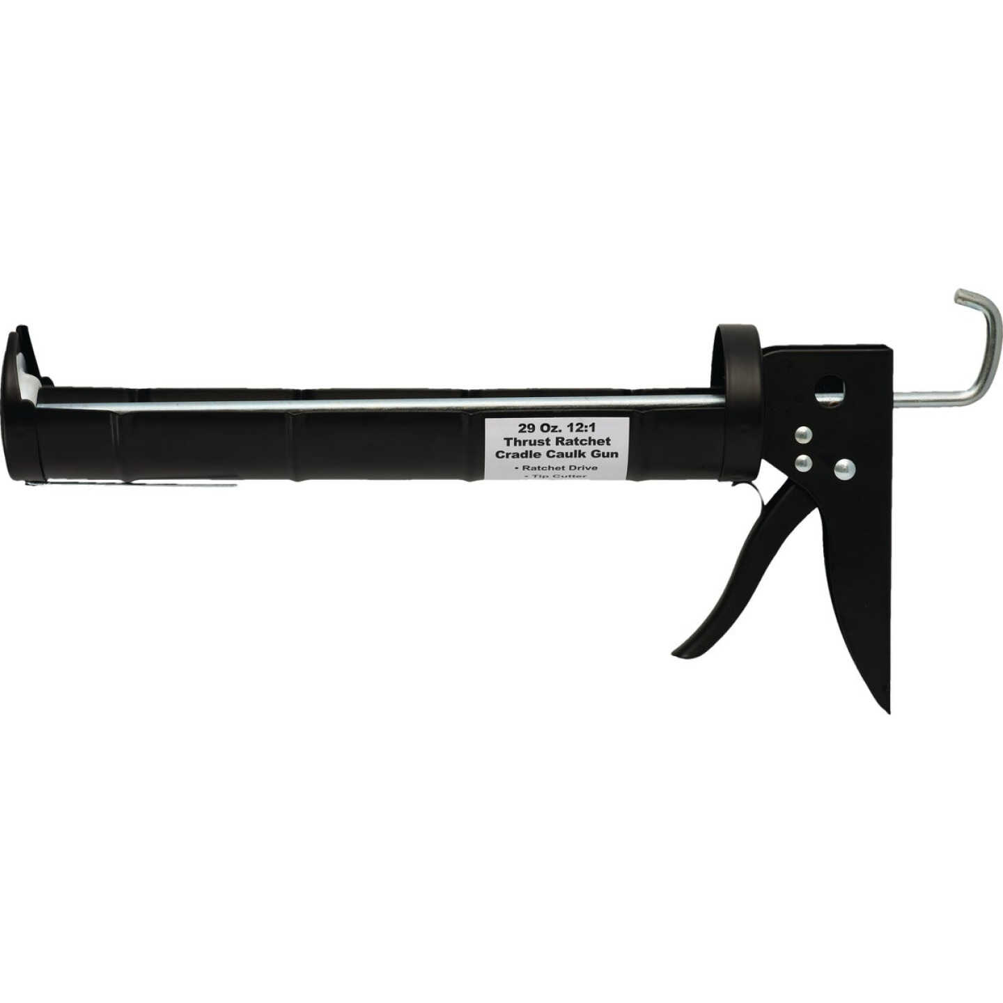 29 Oz. 12:1 Thrust Ratchet Cradle Caulk Gun Image 4