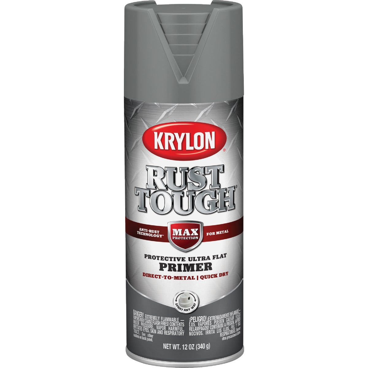 Krylon Rust Tough Gray 12 Oz. All-Purpose Spray Paint Primer Image 4