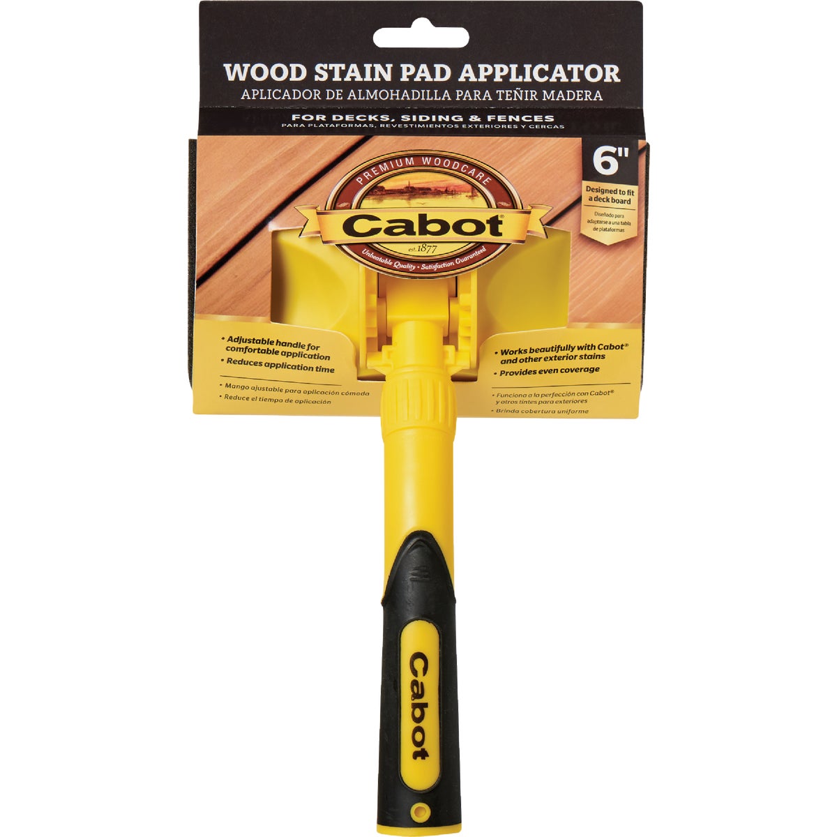 Cabot Wood Stain Pad Applicator, 6 In.