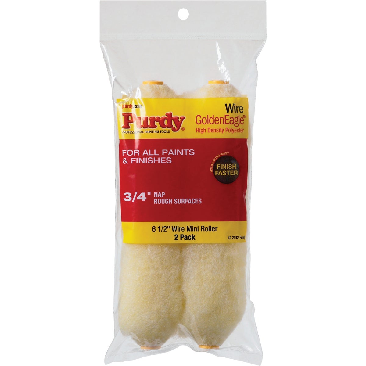 Purdy Jumbo Golden Eagle 6-1/2 In. x 3/4 In. Mini Knit Fabric Roller Cover (2-Pack) Image 1