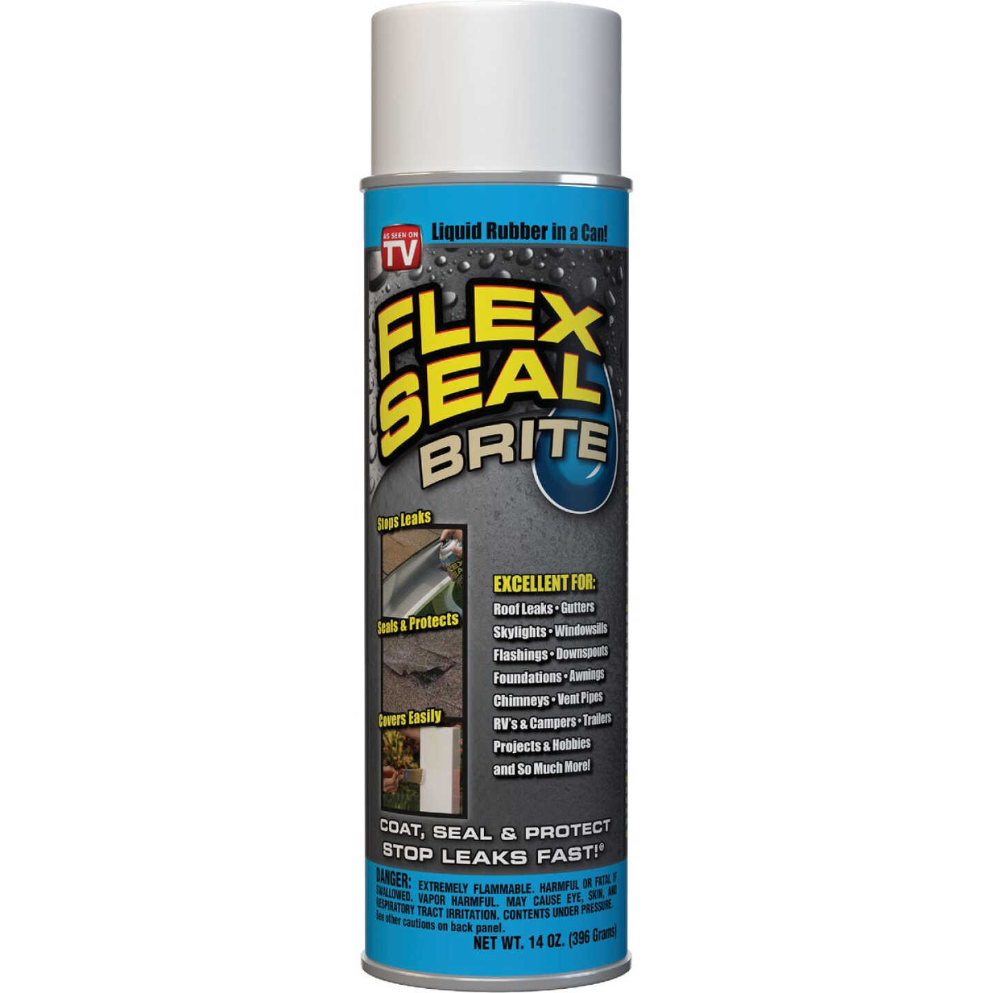 FLEX SEAL 14 Oz. Spray Rubber Sealant, Bright White Image 1