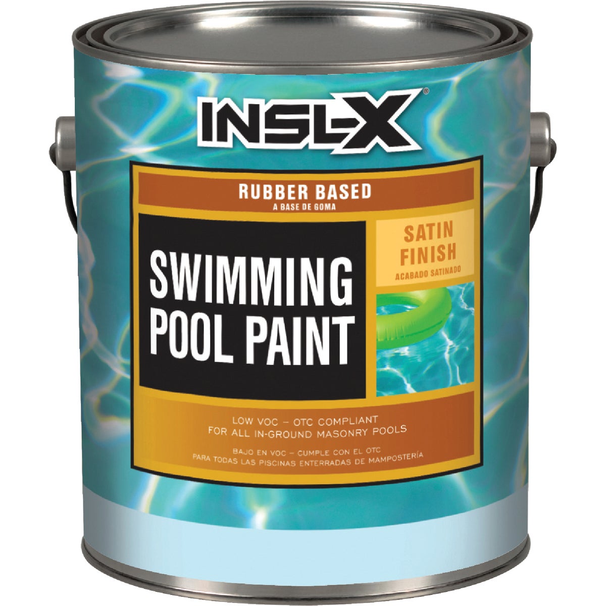 Insl-X 1 Gal. Ocean Blue Satin Rubber Based Pool Paint