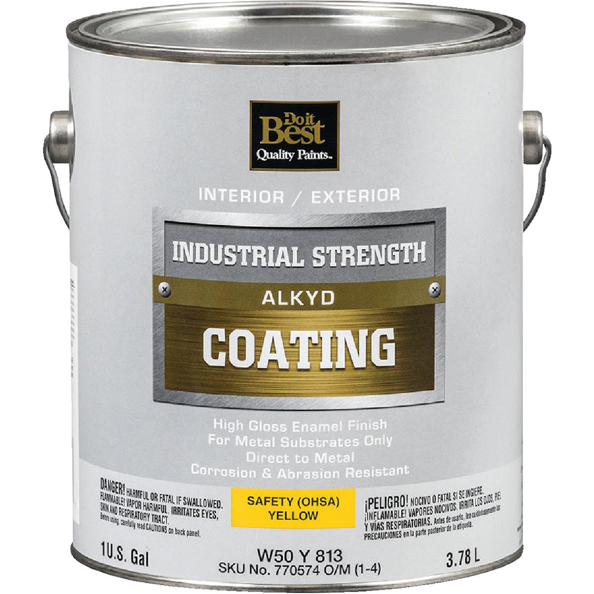 Do it Best Alkyd Industrial Coating, Osha Yellow, 1 Gal.