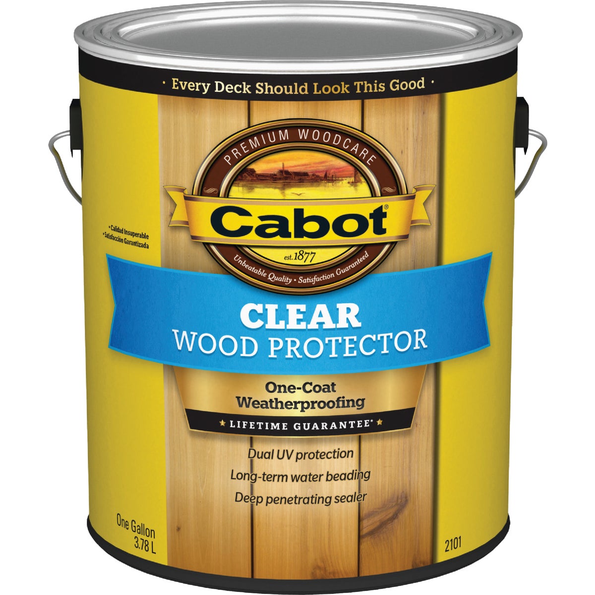 Cabot 2101 Clear Water-Based VOC Wood Protector, 1 Gal.