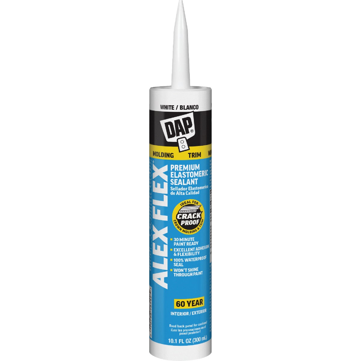 Dap Alex Flex 10.1 Oz. Premium Molding & Trim Acrylic Latex Siliconized Sealant, White