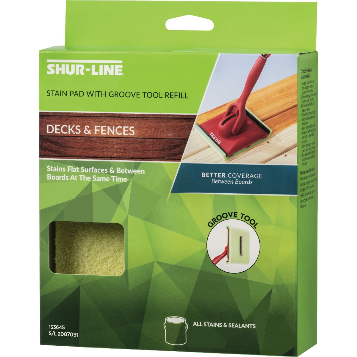 Shur-Line 9 In. Better Coverage Decks & Fences Stain Pad Refill