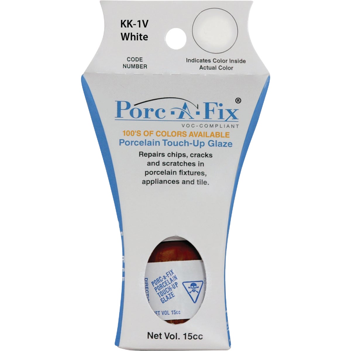 Fixture-Fix Porc-A-Fix Kohler White Porcelain Touch-up Paint, 15cc