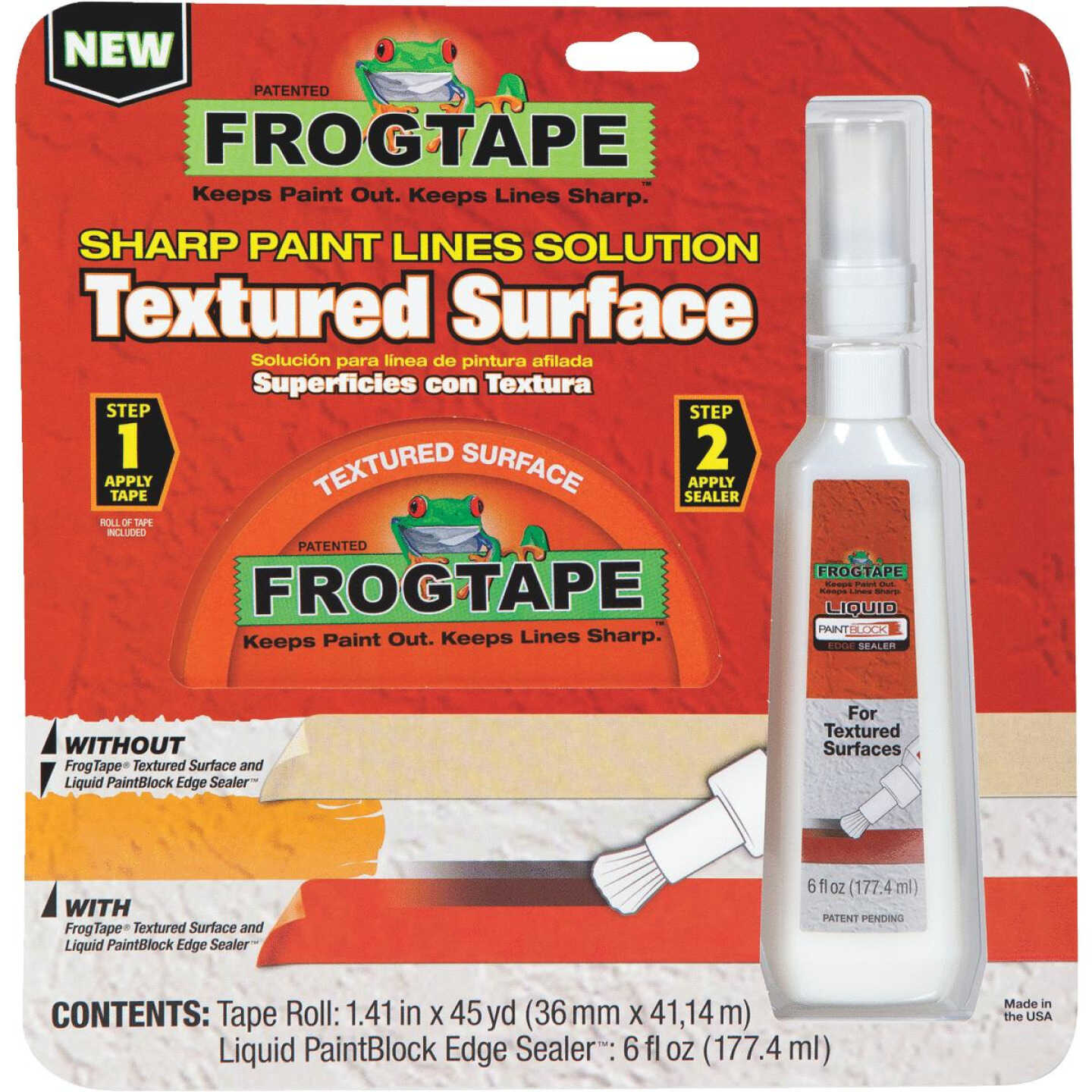 FrogTape 1.41 In. x 45 Yd. Textured Surface Masking Tape Image 1