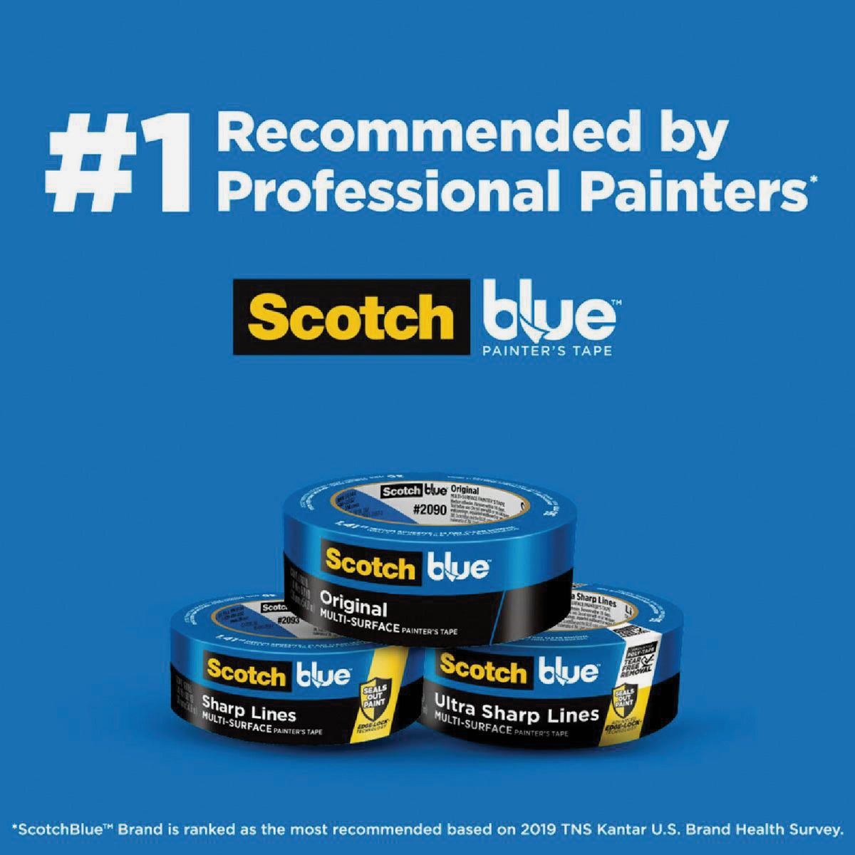 ScotchBlue 1.41 In. x 60 Yd. Original Painter's Tape (6 Roll) Image 3