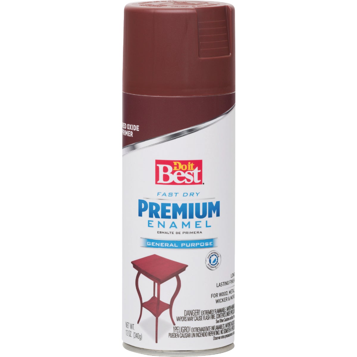 Do it Best Premium Enamel Red 12 Oz. All-Purpose Spray Paint Primer Image 2