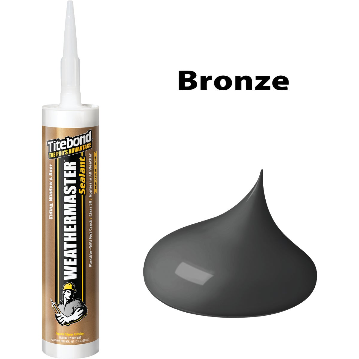 Titebond WeatherMaster 10 Oz. Polymer Sealant, 44051 Bronze Image 1