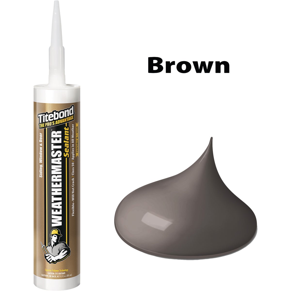 Titebond WeatherMaster 10 Oz. Polymer Sealant, 44221 Brown Image 1