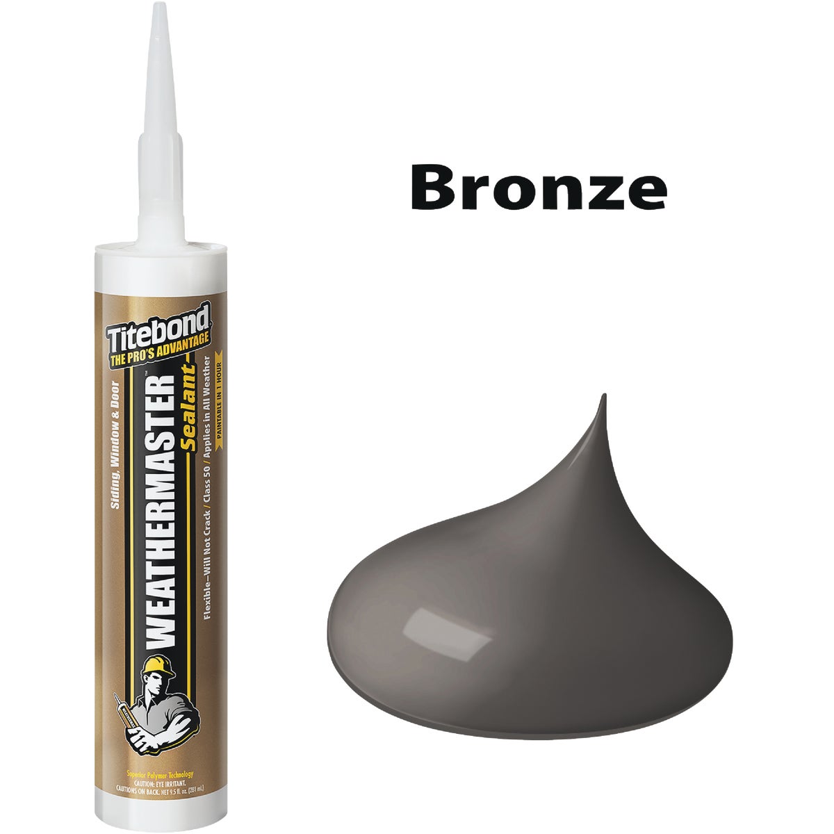 Titebond WeatherMaster 10 Oz. Polymer Sealant, 44061 Bronze Image 1