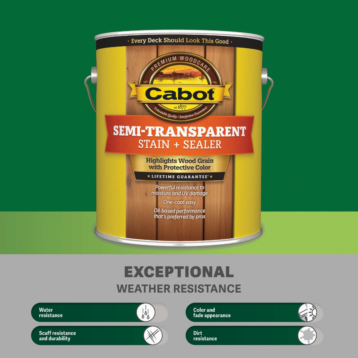 Cabot Semi-Transparent Deck & Siding Exterior Stain & Sealer, 0306 Neutral Base, 5 Gal. Image 6