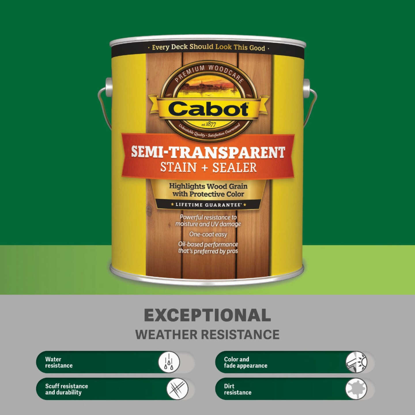 Cabot Semi-Transparent Deck & Siding Exterior Stain & Sealer, 0306 Neutral Base, 5 Gal. Image 6