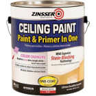 Zinsser Latex Paint & Primer In One Stainblock Flat Ceiling Paint, Bright White, 1 Gal. Image 1