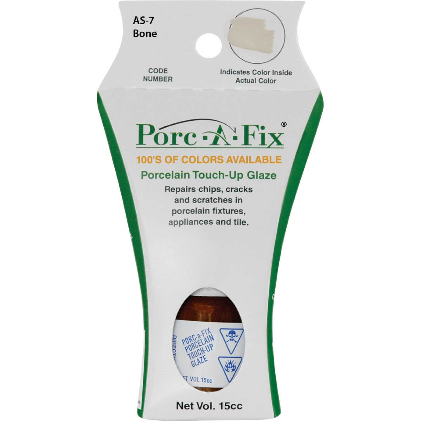 Fixture-Fix Porc-A-Fix Porcelain Touch-up Paint, American Standard Bone, 15cc Image 1