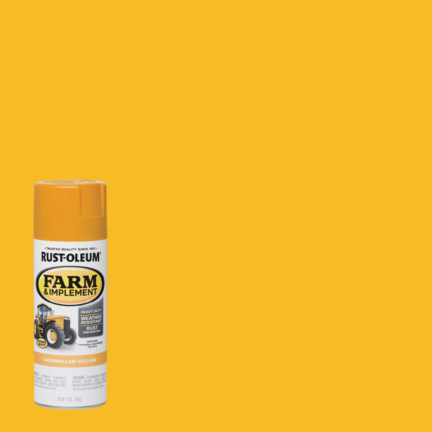 Rust-Oleum 12 Oz. Caterpillar Yellow Farm & Implement Spray Paint Image 1