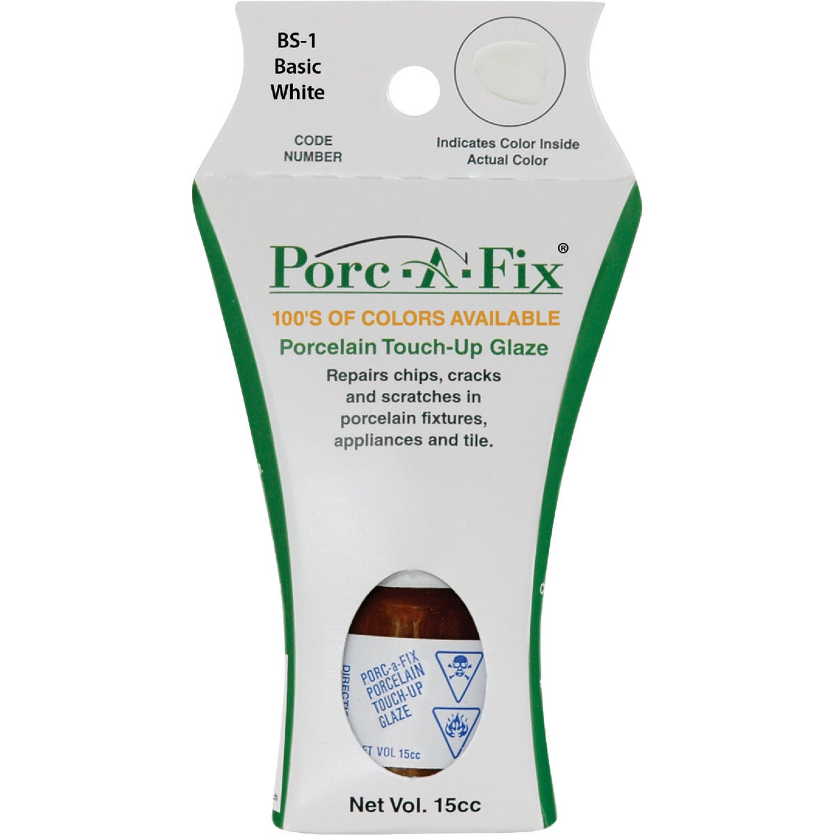Fixture-Fix Porc-A-Fix Basic White Porcelain Touch-up Paint, 15cc