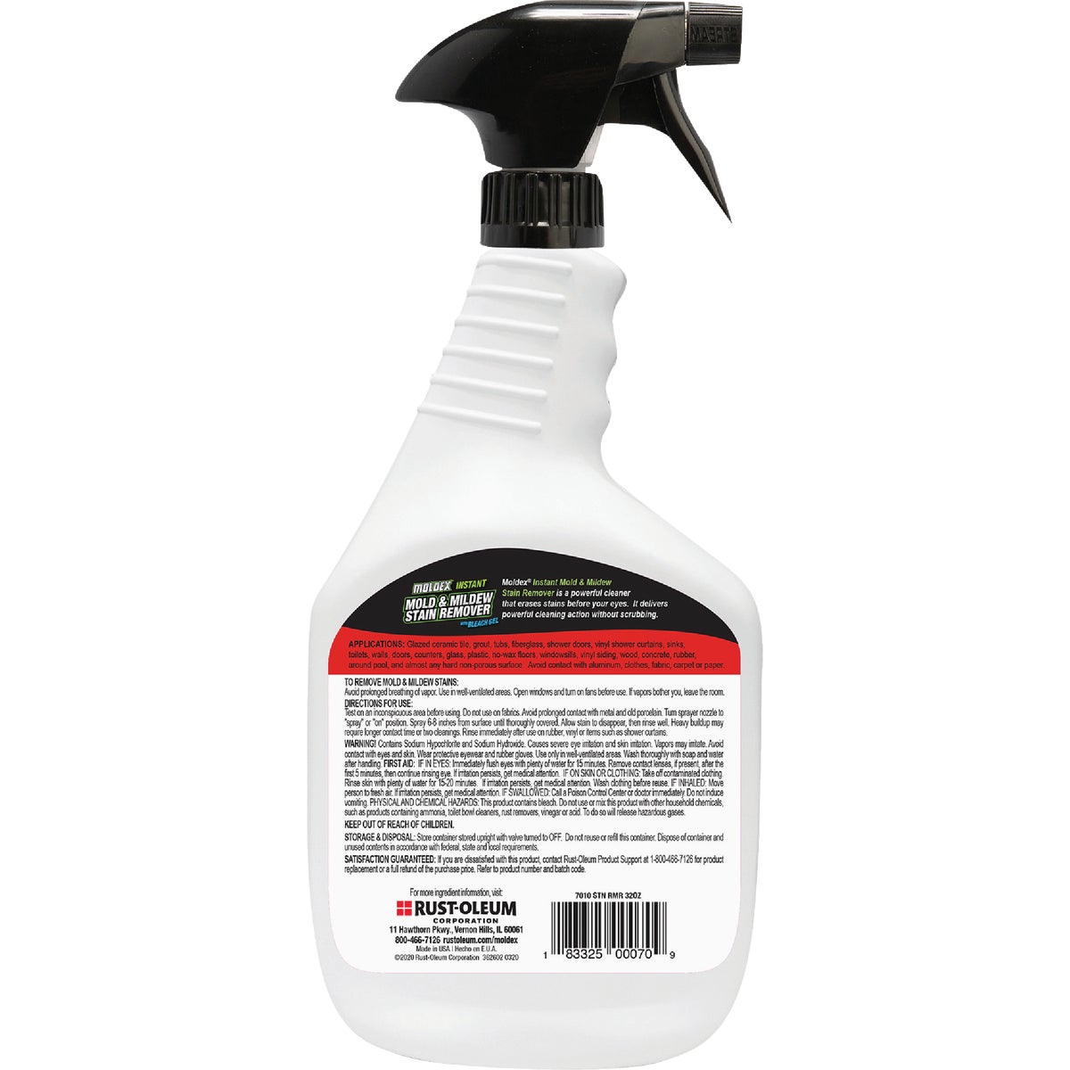 Moldex 32 Oz. Ready To Use Trigger Spray Instant Mold & Mildew Stain Remover Image 7