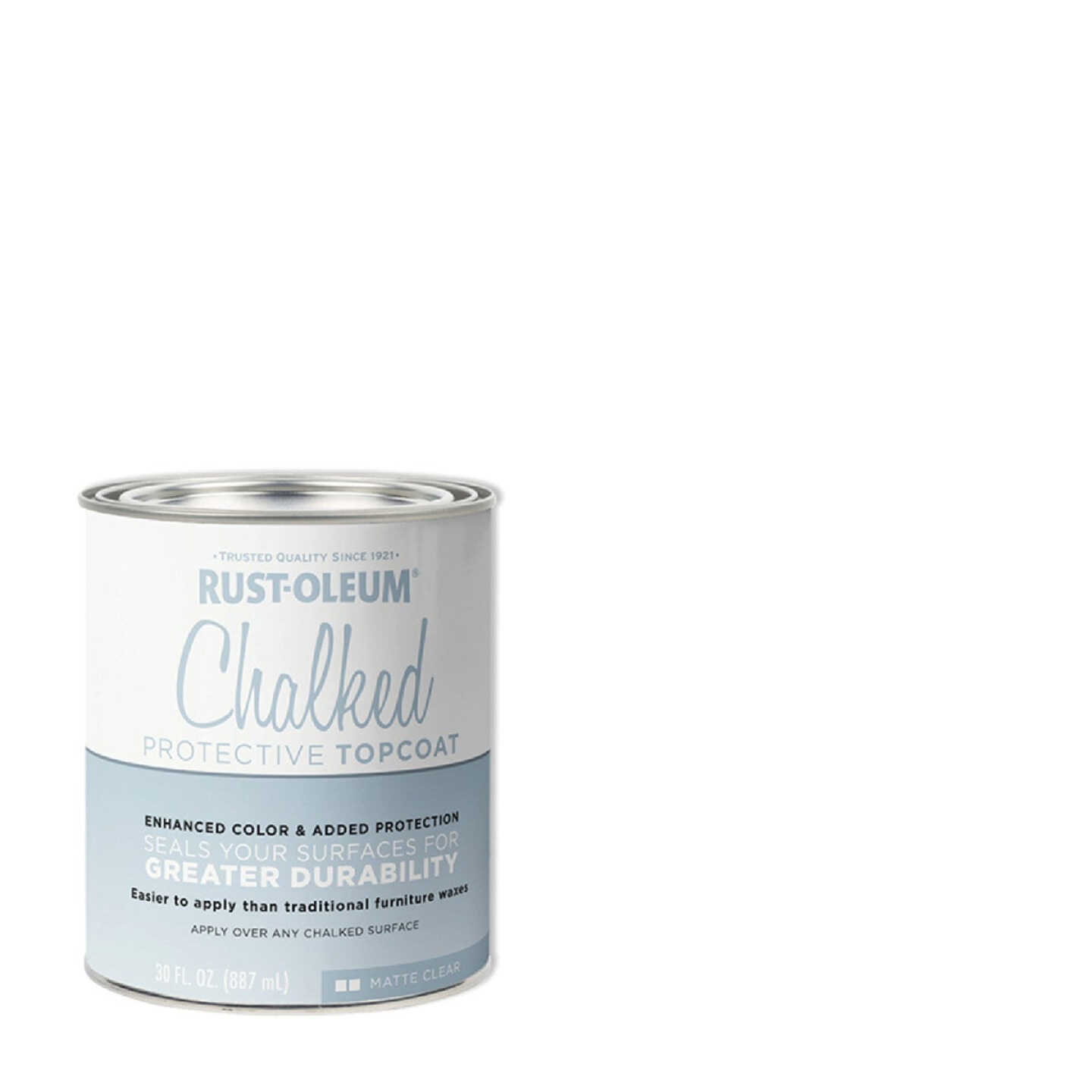 Rust-Oleum Matte Clear Protective Topcoat 30 Oz. Chalk Paint Image 1
