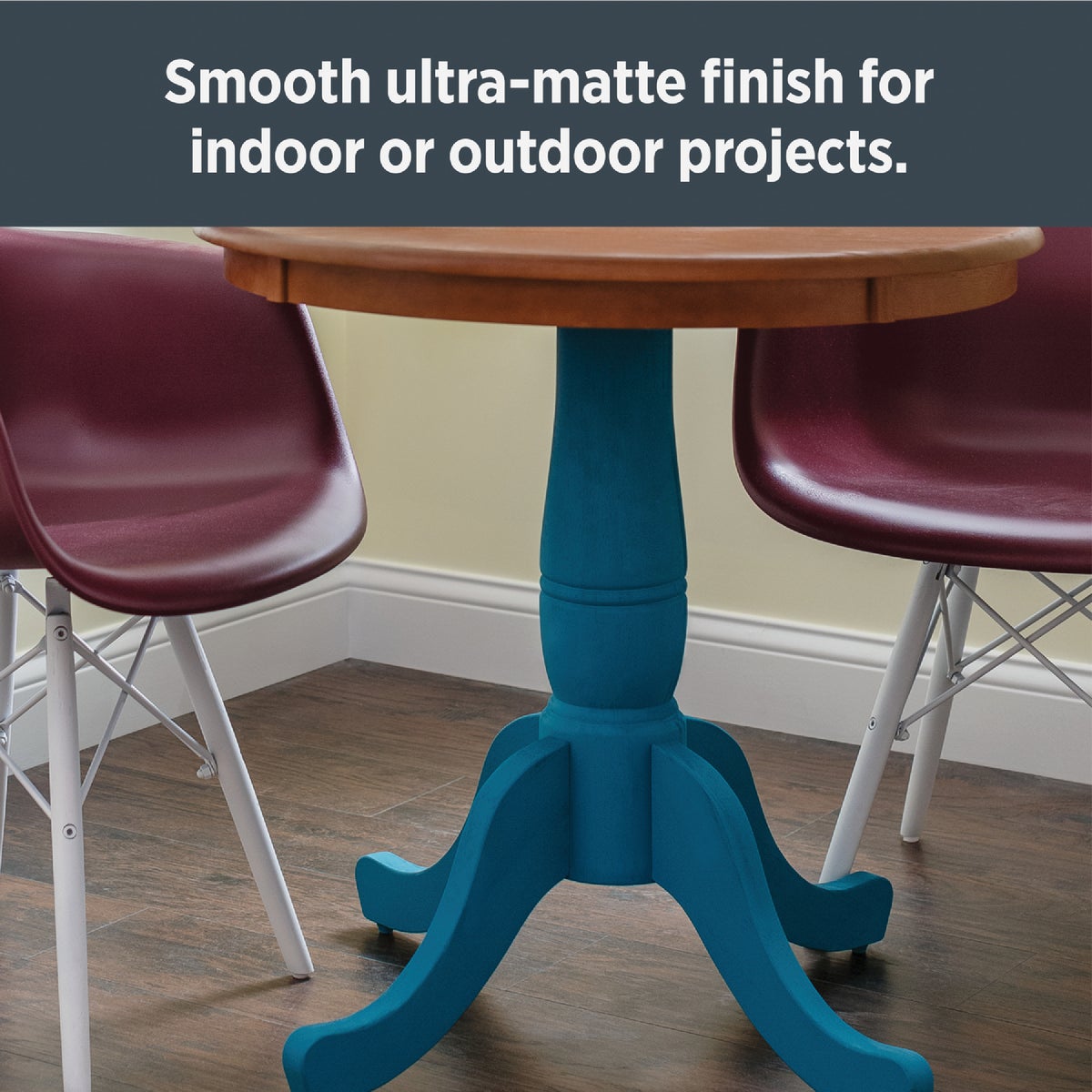 Krylon CHALKY FINISH 12 Oz. Ultra Matte Chalk Spray Paint, Anvil Gray Image 3