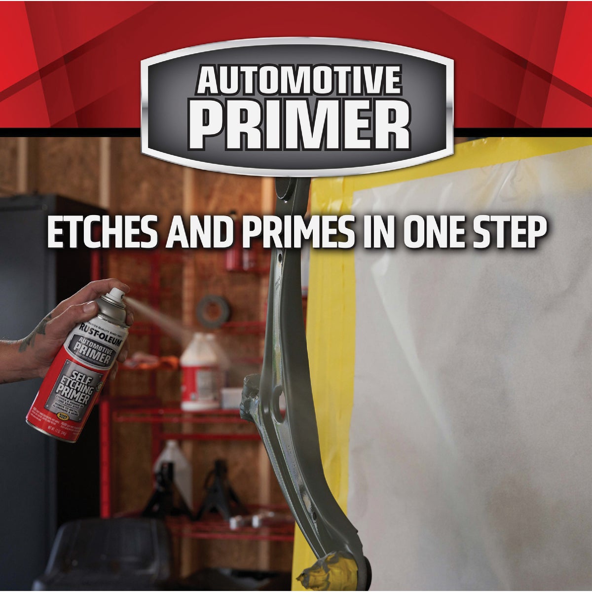 Rust-Oleum Stops Rust Dark Green 12 Oz. Self Etching Filler Primer Image 2