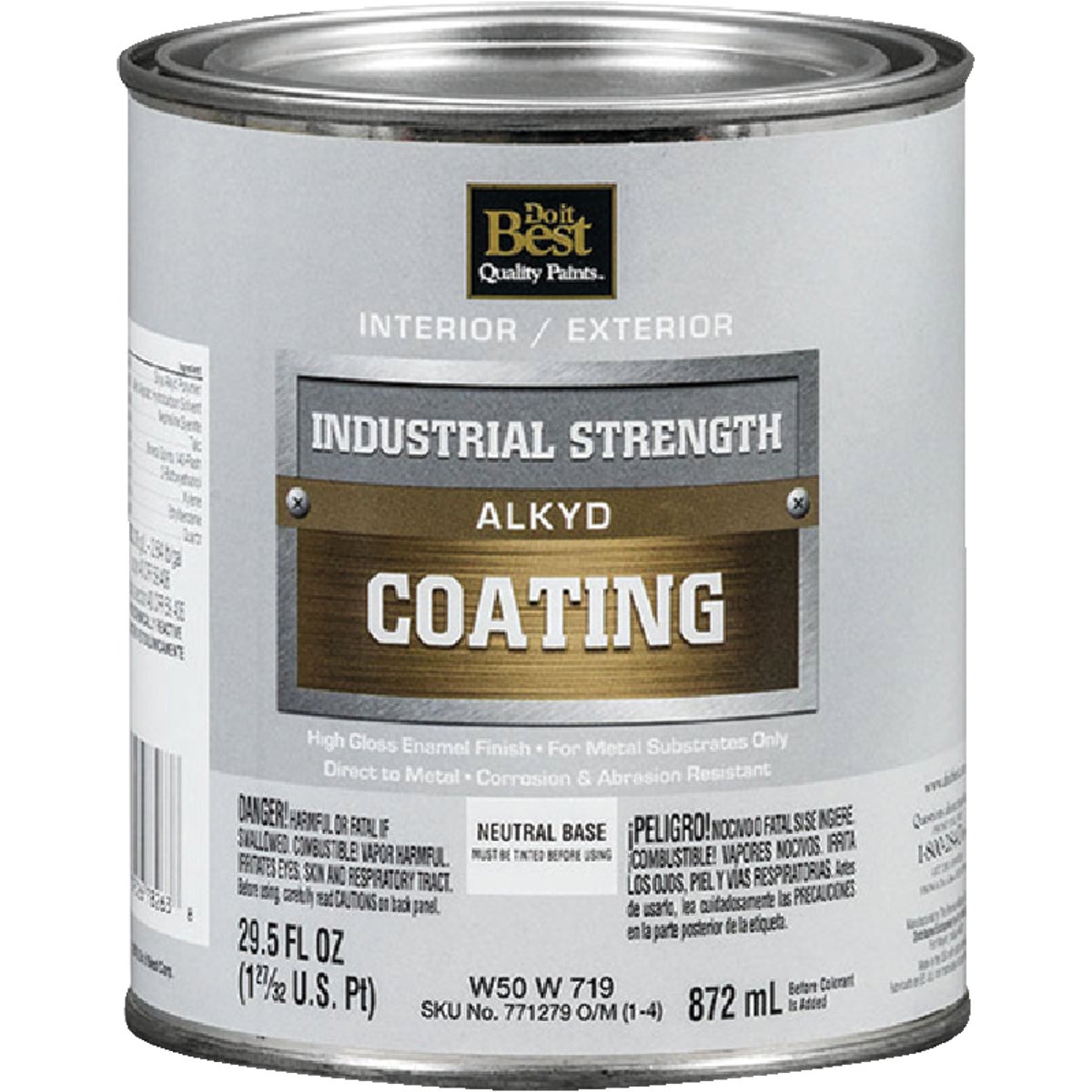 Do it Best Neutral Base Alkyd Industrial Coating, 1 Qt.