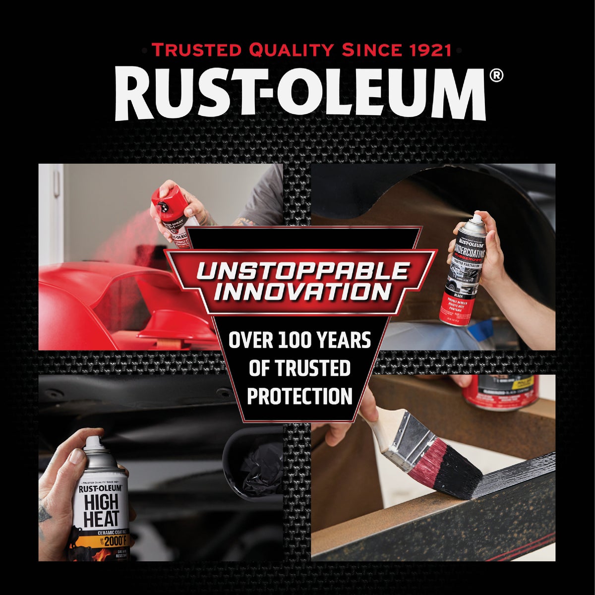 Rust-Oleum Stops Rust Flat Black 12 Oz. High Heat Spray Paint Image 4