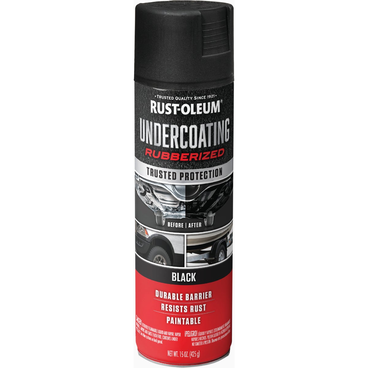 Rust-Oleum Stops Rust Black 15 Oz. Undercoating Image 2