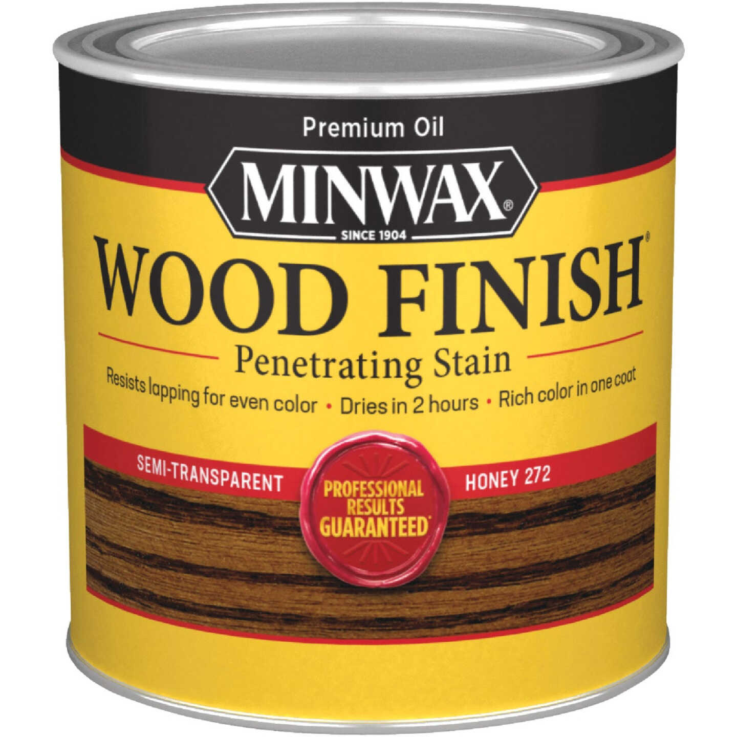 Minwax Wood Finish Penetrating Stain, Honey, 1/2 Pt. Image 1
