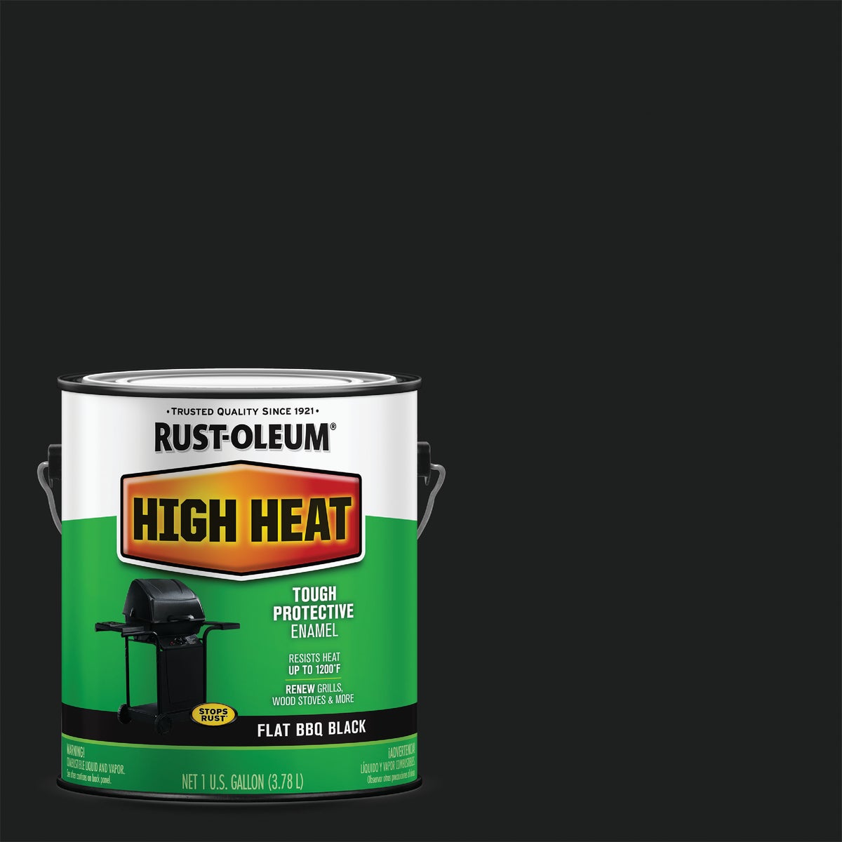 Rust-Oleum Flat High Heat Enamel, BBQ Black, 1 Gal.