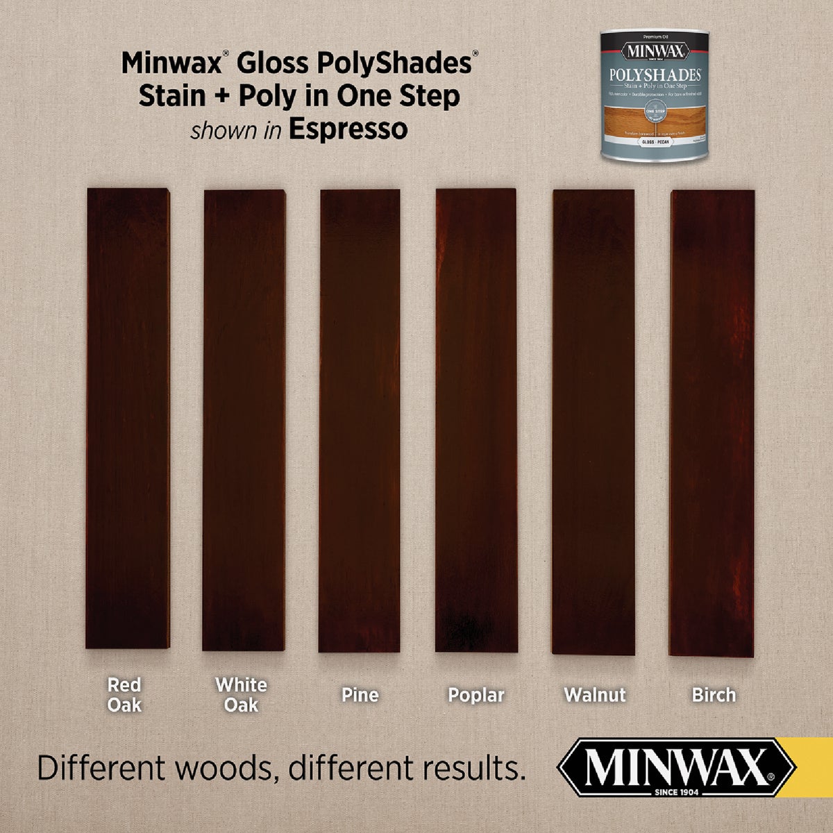Minwax Polyshades 1 Qt. Gloss Stain & Finish Polyurethane In 1-Step, Espresso Image 3