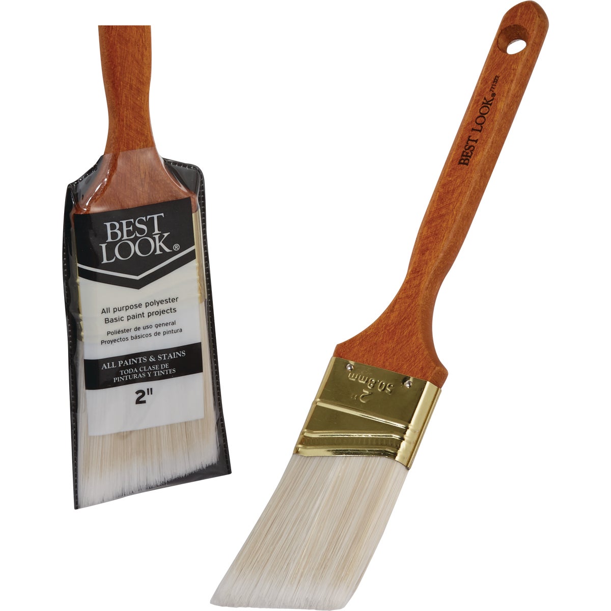 Best Look General Purpose 2 In. Angle Polyester Paint Brush Image 1