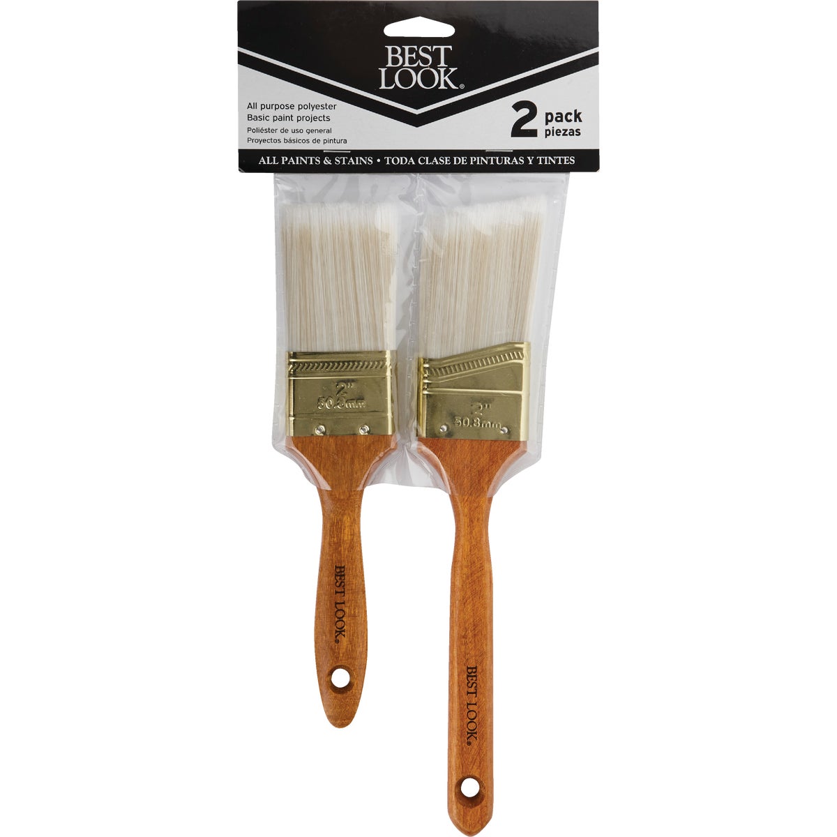 Best Look General Purpose Polyester Paint Brush Set (2-Piece) Image 1