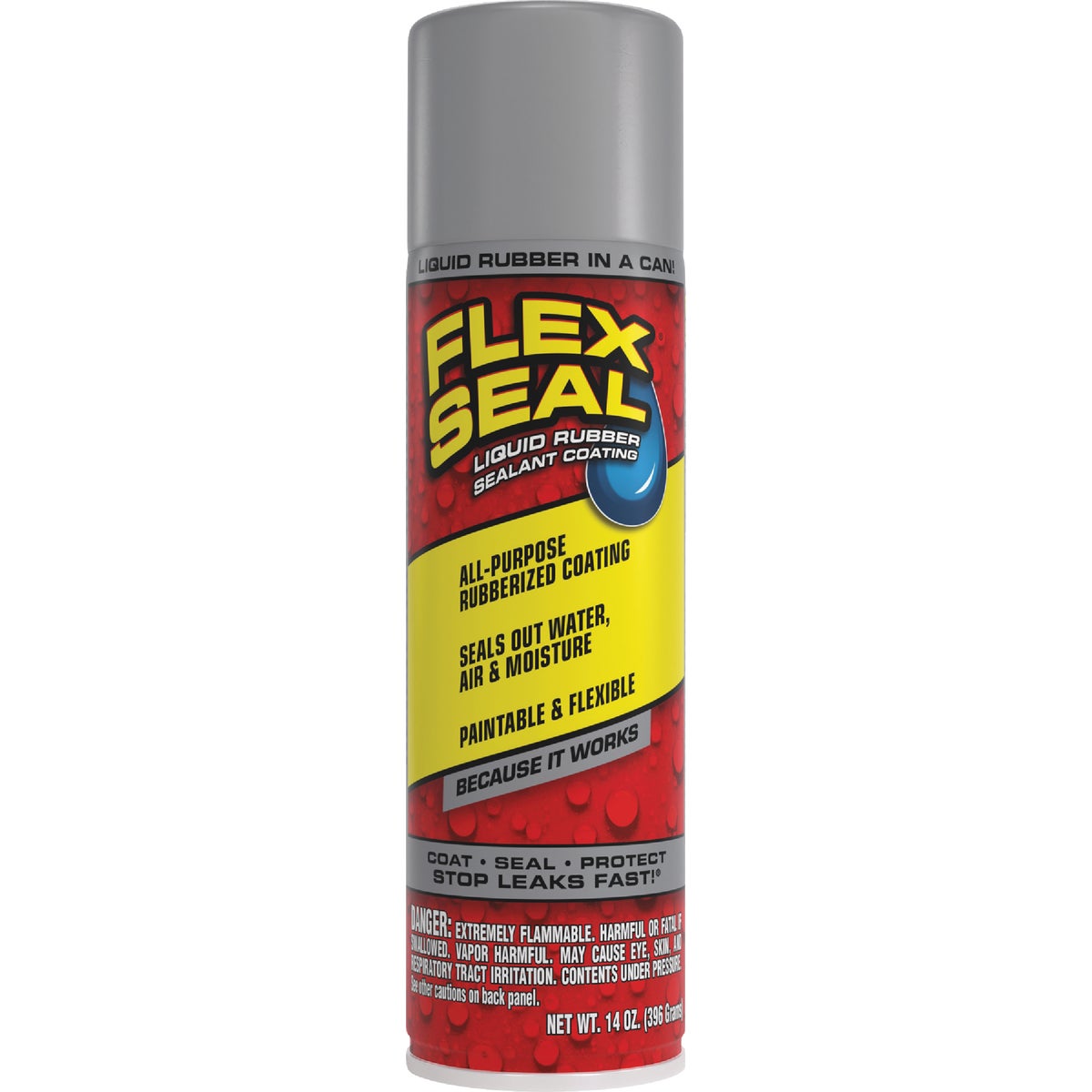 FLEX SEAL 14 Oz. Spray Rubber Sealant, Gray