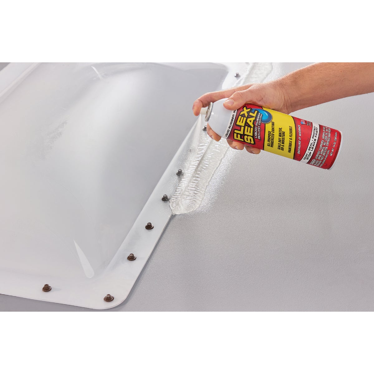 FLEX SEAL 14 Oz. Spray Rubber Sealant, White Image 5