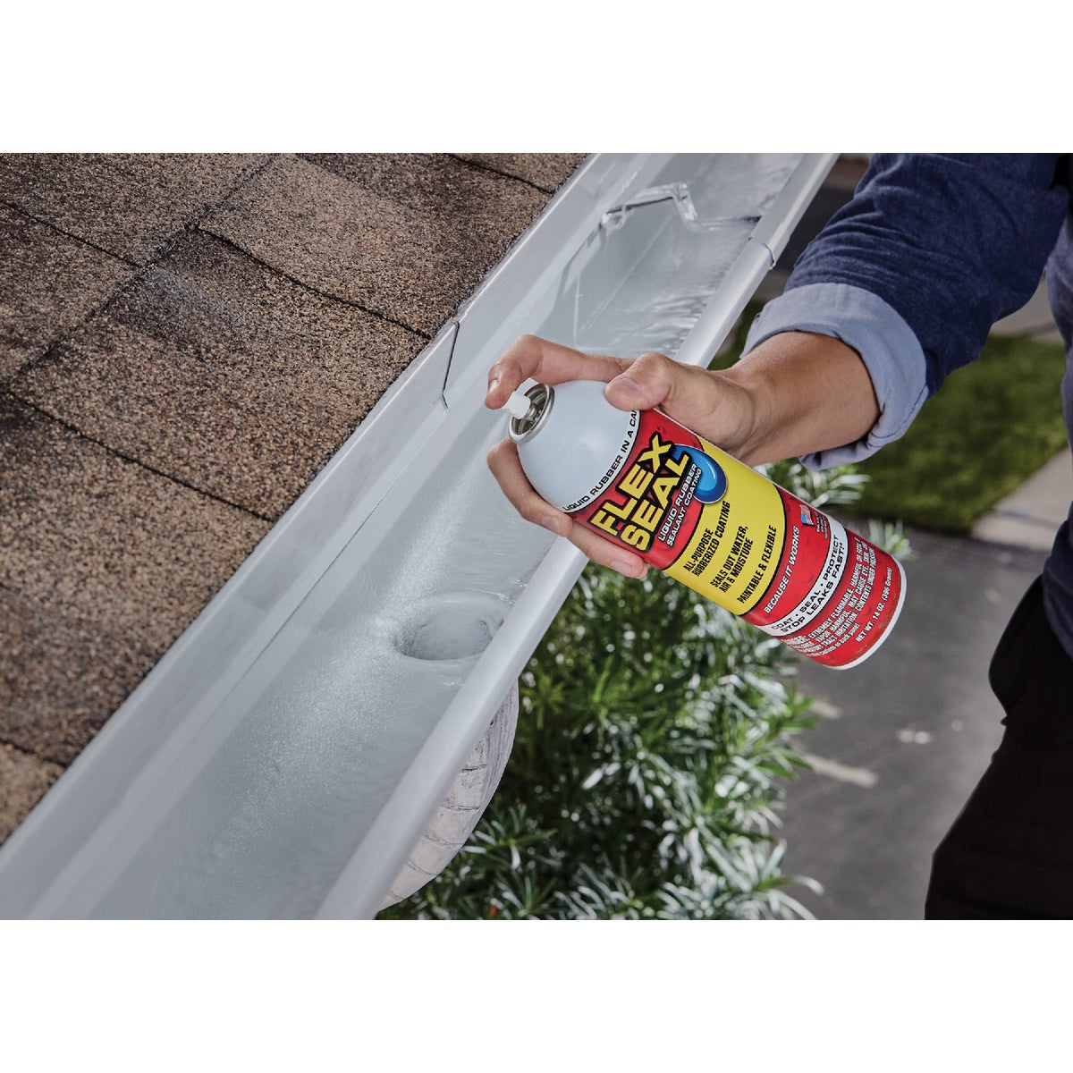 FLEX SEAL 14 Oz. Spray Rubber Sealant, White Image 4
