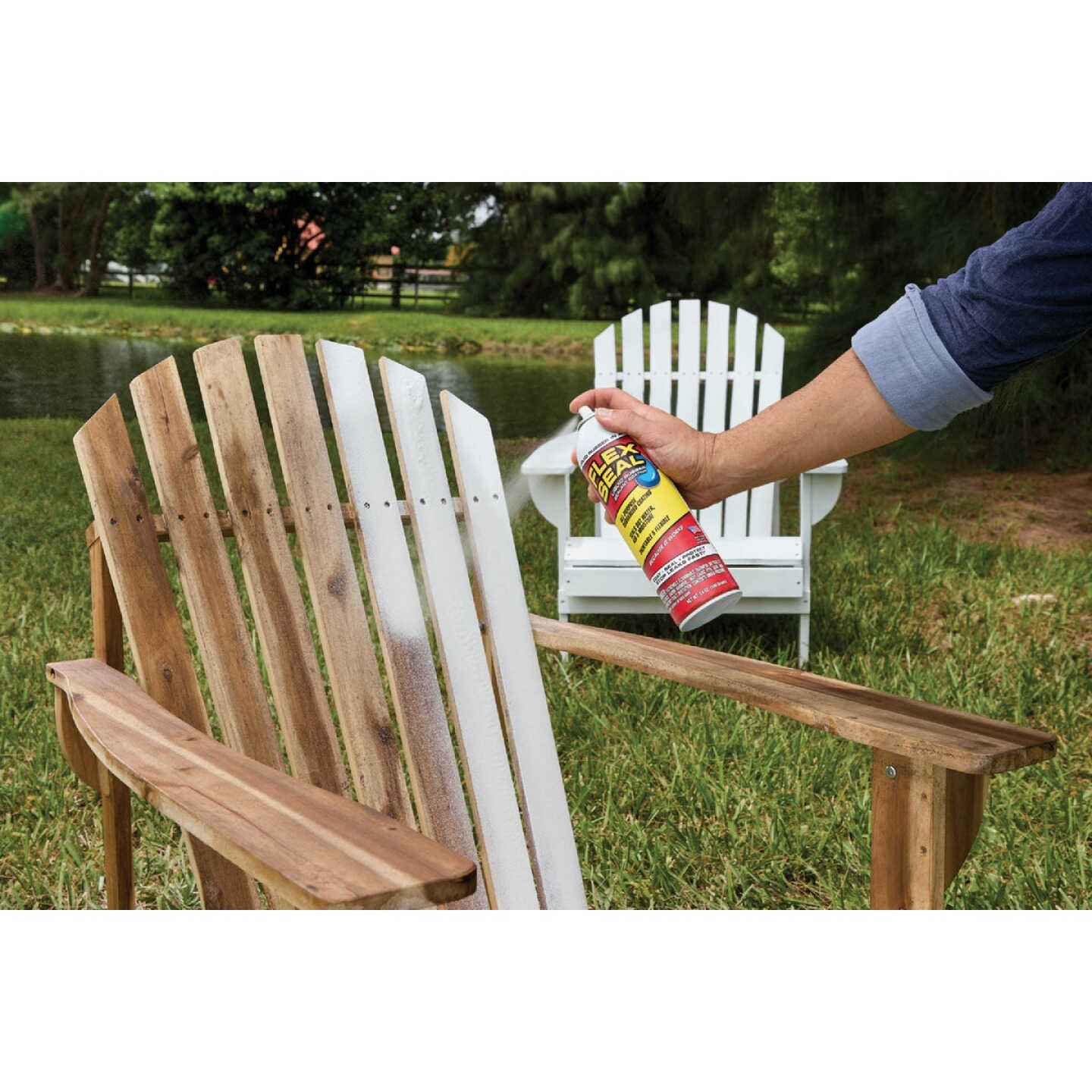 FLEX SEAL 14 Oz. Spray Rubber Sealant, White Image 2