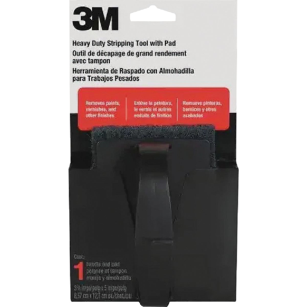 3M Heavy Duty Stripping Tool and 3 Coarse Pads Image 2
