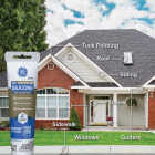 GE Advanced Silicone Window & Door Sealant, White, 2.8 Oz. Tube Image 3